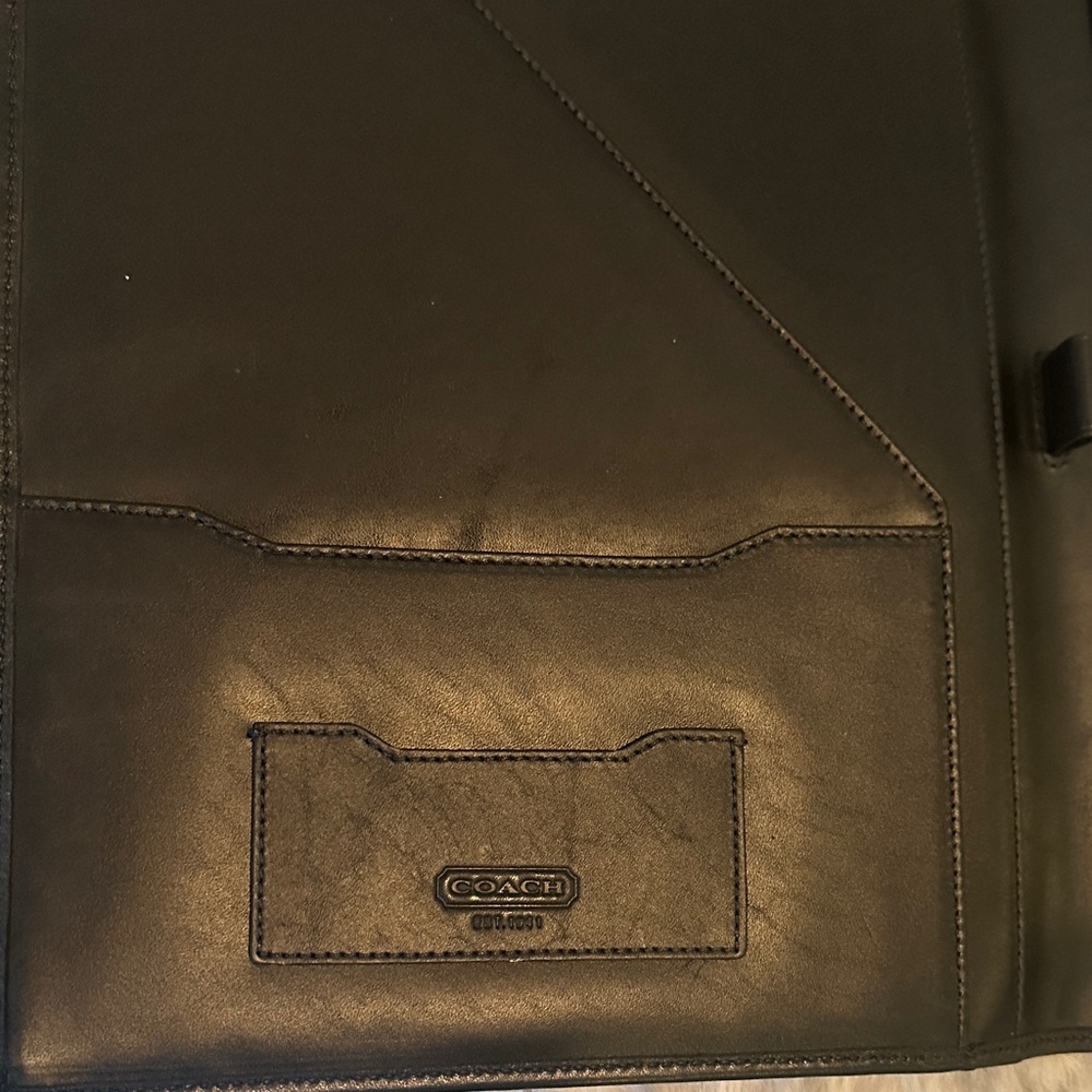 Coach Black Leather Document Holder. In new condition. - Picture 3 of 5